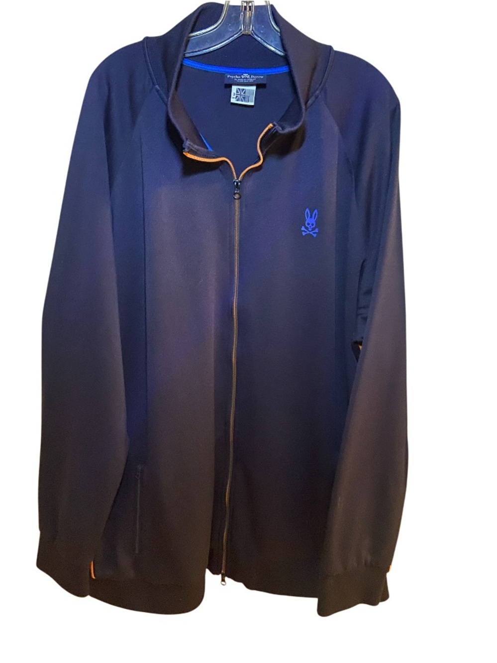 Psycho Bunny by Robert Godley men’s navy blue track jacket in size 3XL